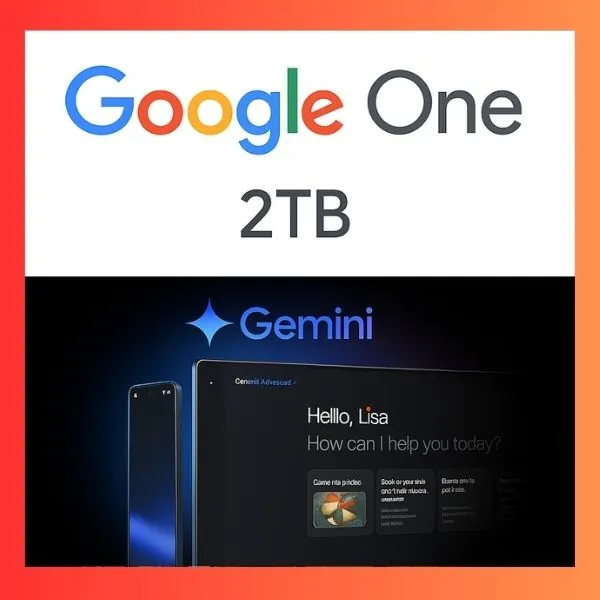 Google one 2TB + Gemini Pro AI